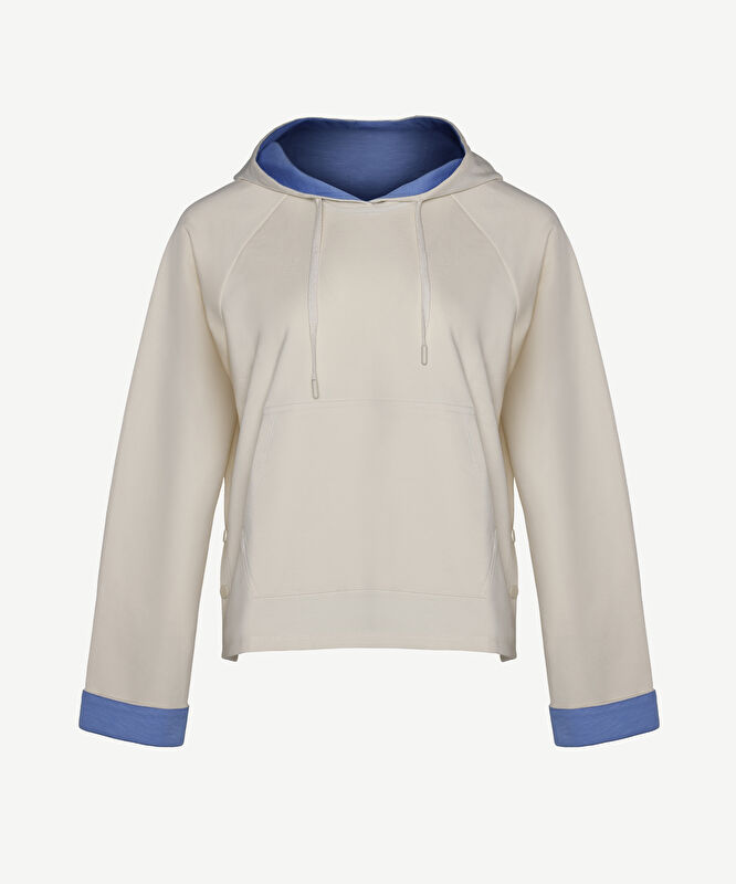 Kapşonlu Uzun Kollu Sweatshirt