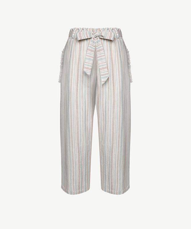 Bağlama Detaylı Croppe Pijama Alti