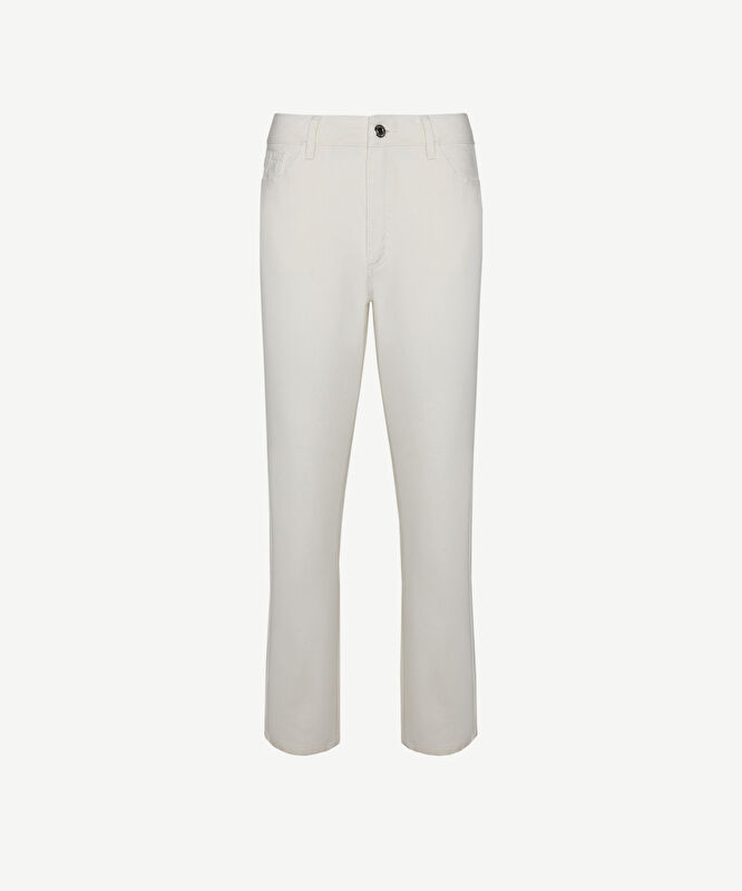 Düz Paça Denim Pantolon