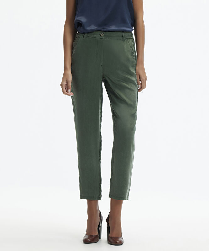 Dar Paça Cropped Pantolon