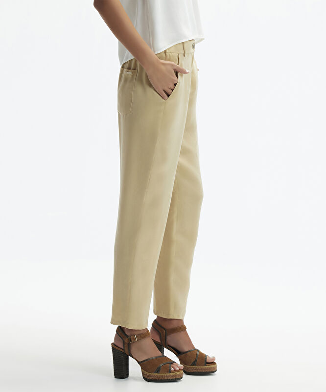 Dar Paça Cropped Pantolon