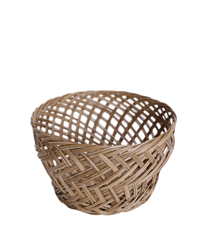 Rattan Yuvarlak Sepet (15x23 cm)