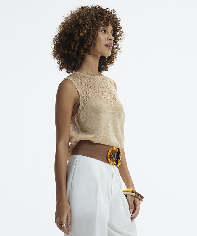 Kolsuz Bisiklet Yaka Triko