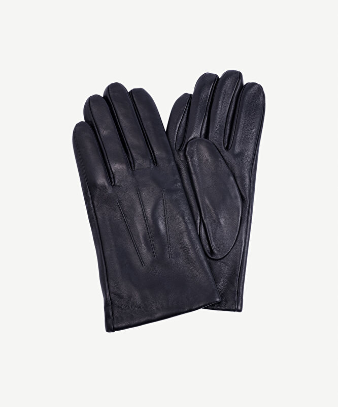 Saraç Detaylı Deri Eldiven