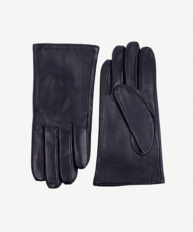 Saraç Detaylı Deri Eldiven