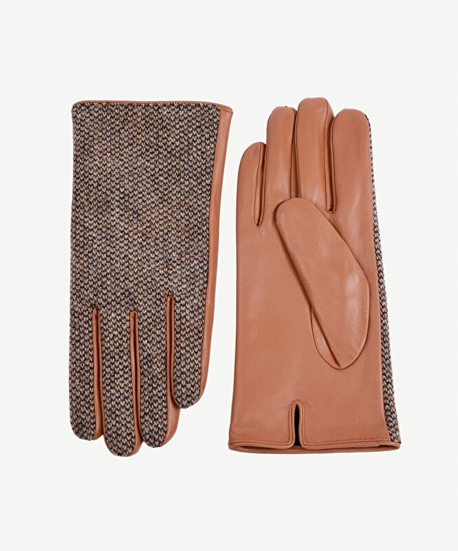 Kumaş Ve Deri Karışımı Eldiven