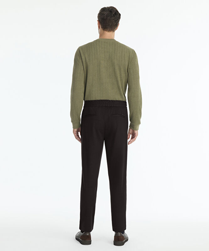 Straight Beli Lastikli Pantolon