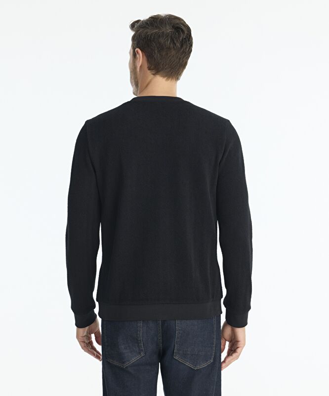 Regular Bisiklet Yaka Uzun Kol Sweatshirt