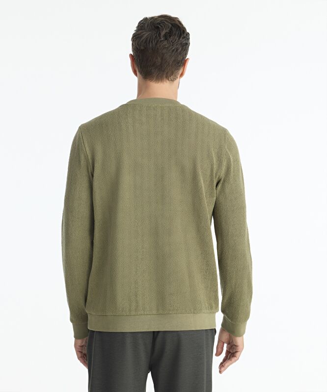 Regular Bisiklet Yaka Uzun Kol Sweatshirt