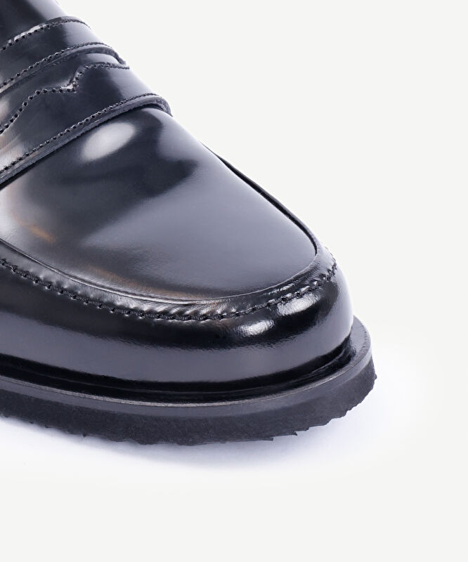 Zımba Detaylı Deri Loafer