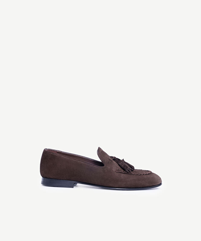 Püskül Detaylı Deri Loafer