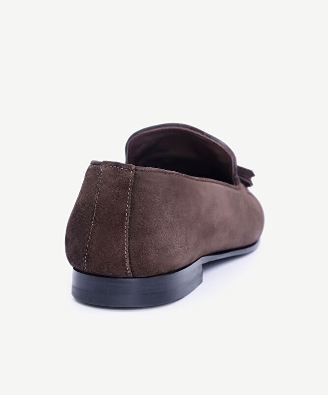 Püskül Detaylı Deri Loafer