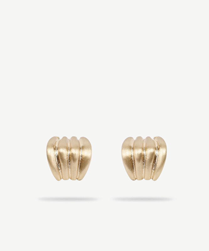 Dokulu Gold Küpe