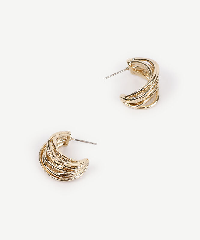 Dokulu Gold Küpe