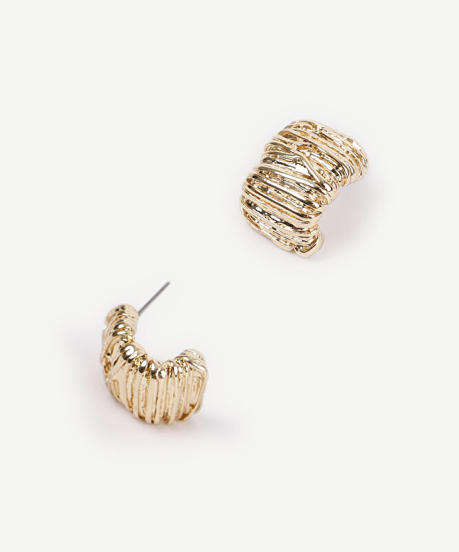 Dokulu Gold Küpe