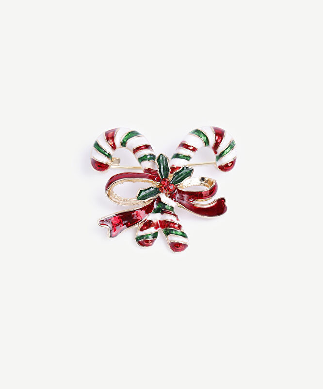 Baston Şeker Figürlü Broş