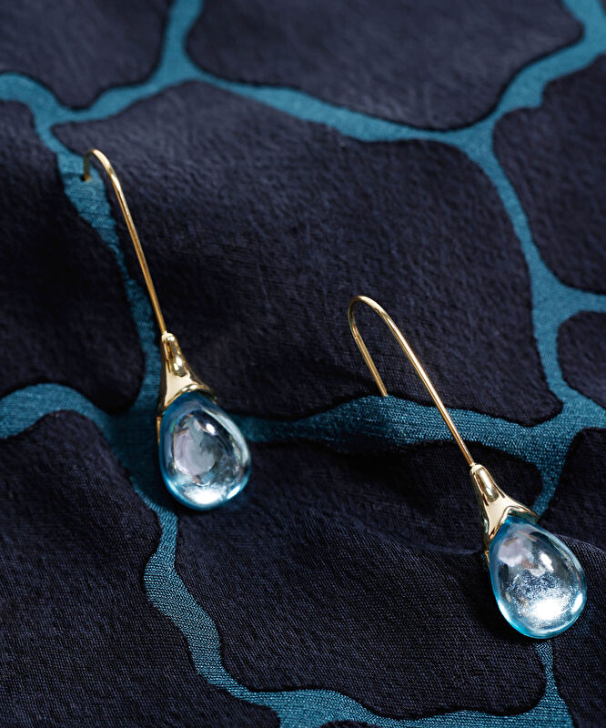 Reçine Uçlu Uzun Küpe