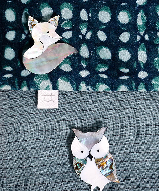 Baykuş Figürlü Broş