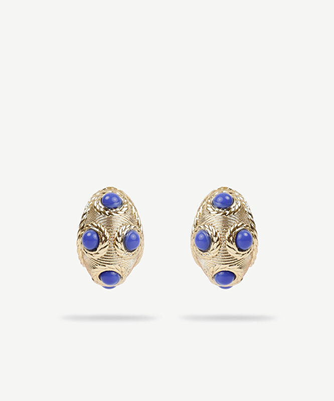 Dokulu Gold Küpe