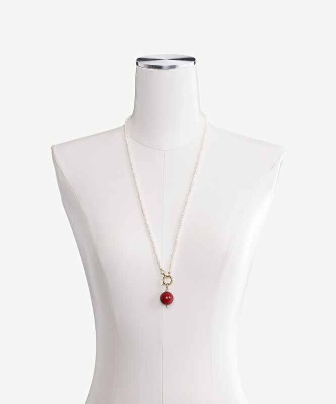 Barok İnci Detaylı Kolye