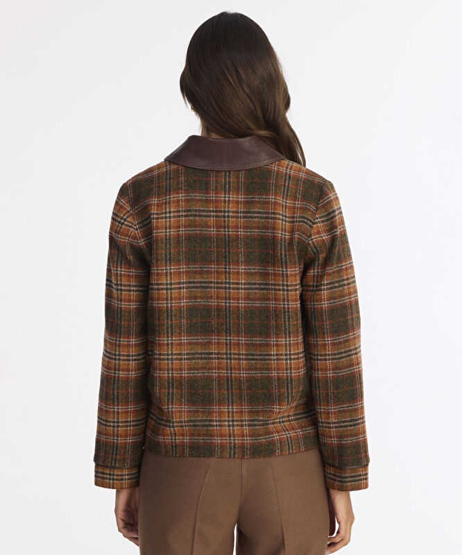 Cropped Gömlek Yaka Uzun Kol Ceket