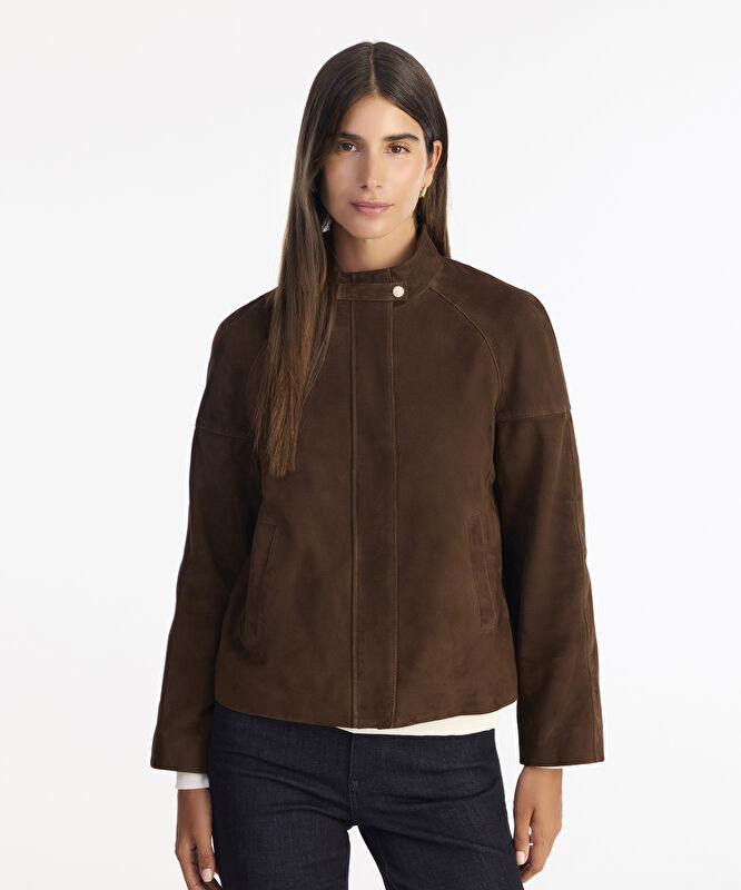 Regular Dik Yaka Uzun Kol Ceket