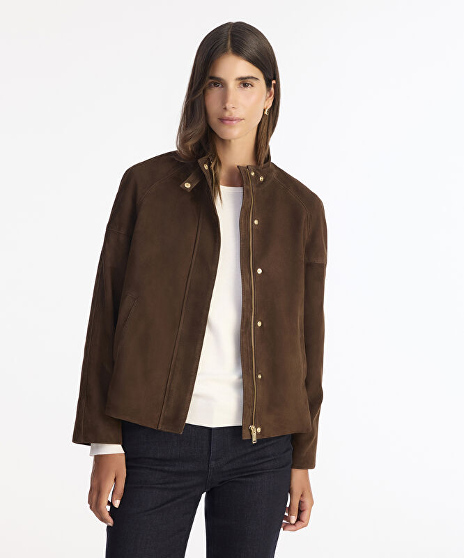 Regular Dik Yaka Uzun Kol Ceket