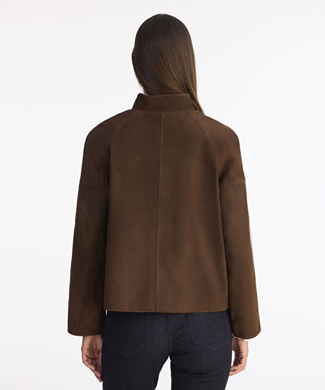 Regular Dik Yaka Uzun Kol Ceket