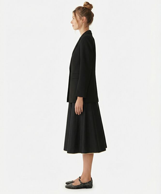 Regular Ceket Yaka Uzun Kol Ceket