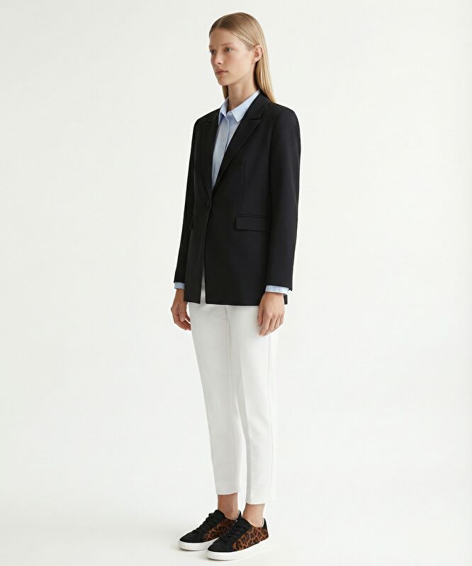 Regular Ceket Yaka Uzun Kol Ceket