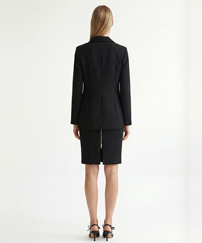 Regular Ceket Yaka Uzun Kol Ceket