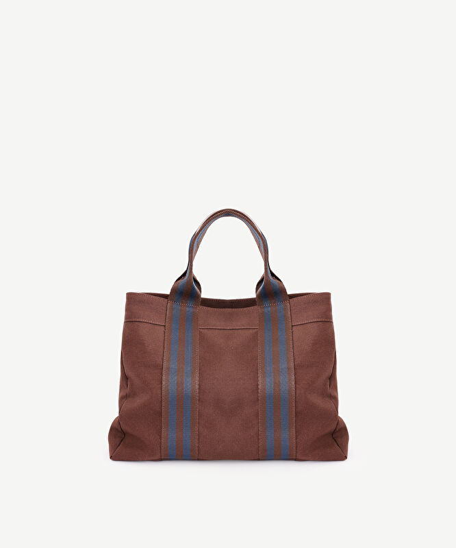 Kolon Detaylı Canvas El Çantası