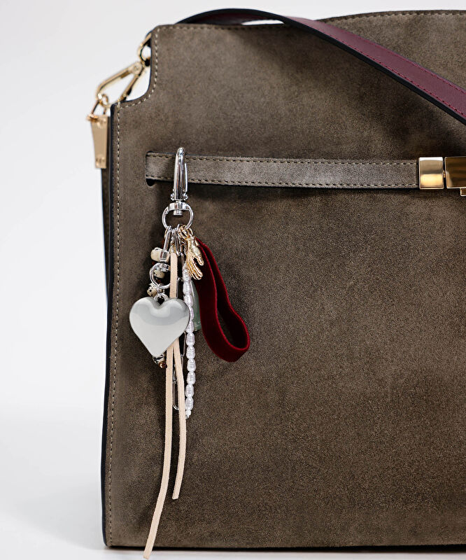 Kalp Figürlü Charm Anahtarlık