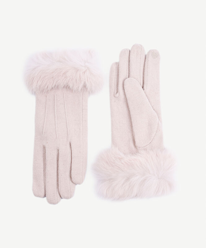 Bileği Kürk Detaylı Eldiven