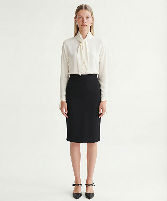 Kalem Yüksek Bel Etek