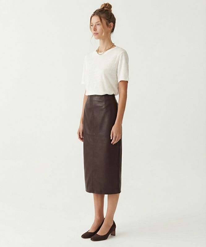 Kalem Yüksek Bel Etek