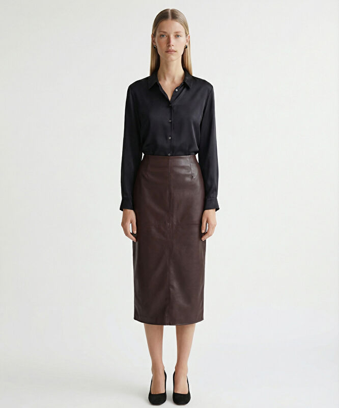 Kalem Yüksek Bel Etek