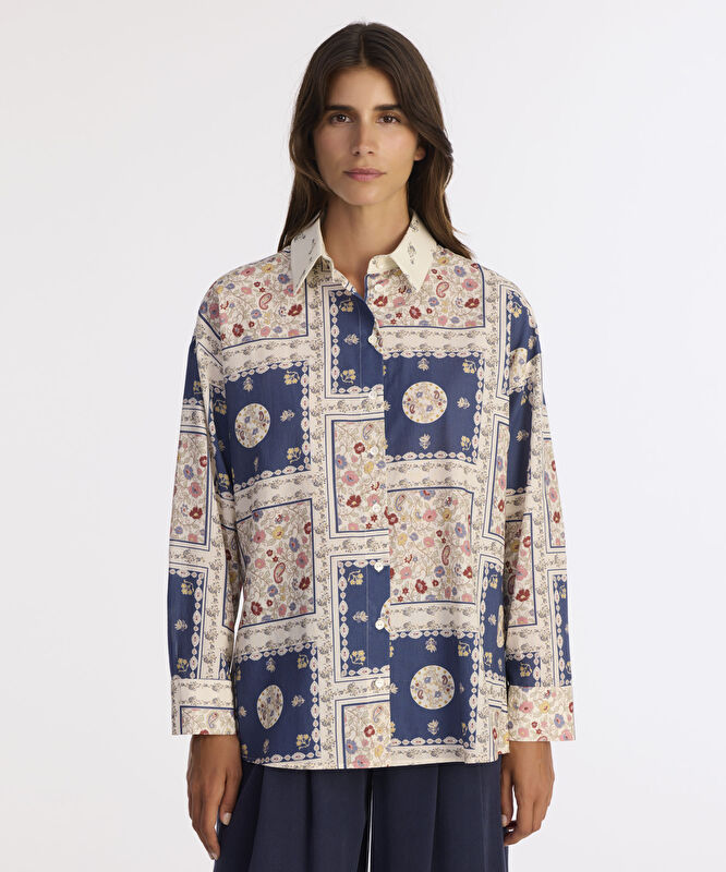 Boyfriend Gömlek Yaka Uzun Kol Gömlek