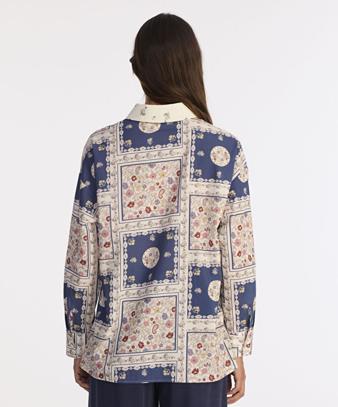 Boyfriend Gömlek Yaka Uzun Kol Gömlek