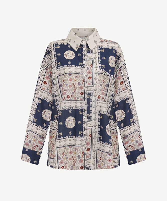 Boyfriend Gömlek Yaka Uzun Kol Gömlek