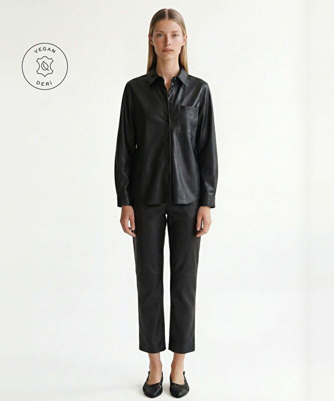 Boyfriend Gömlek Yaka Uzun Kol Gömlek