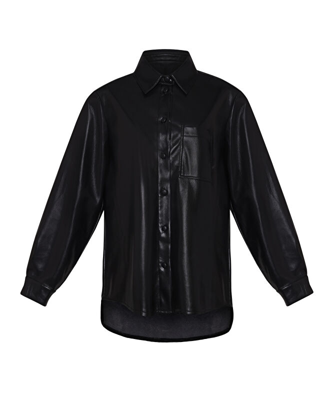 Boyfriend Gömlek Yaka Uzun Kol Gömlek