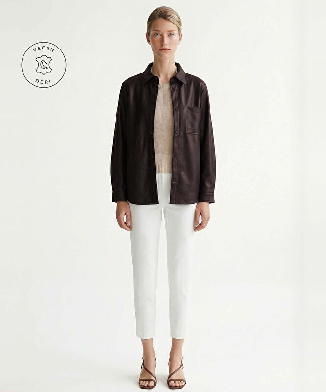 Boyfriend Gömlek Yaka Uzun Kol Gömlek