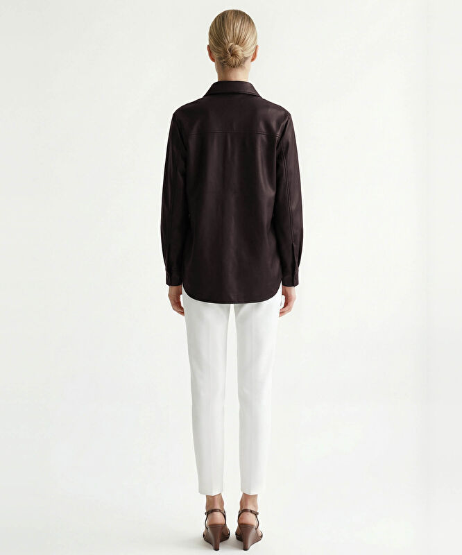 Boyfriend Gömlek Yaka Uzun Kol Gömlek