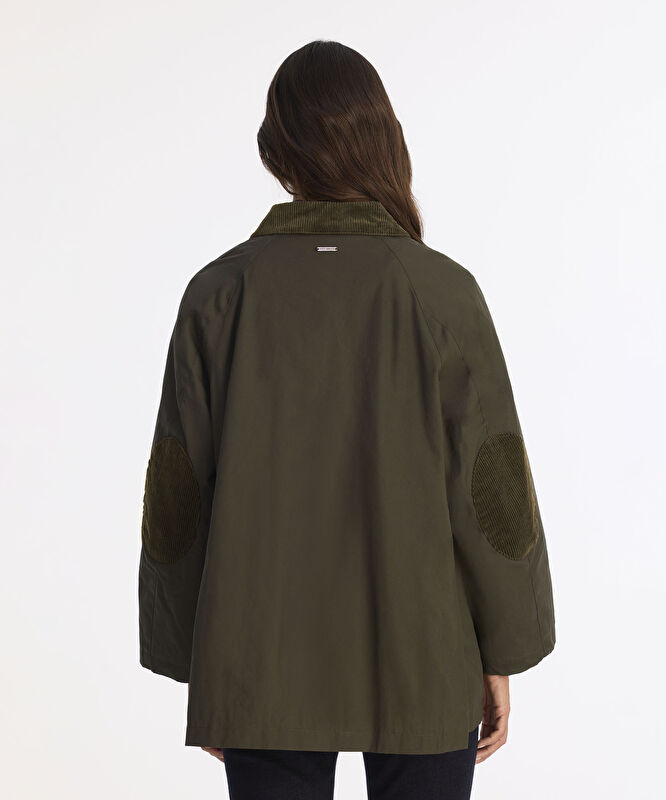 Geniş Gömlek Yaka Uzun Kol Mont