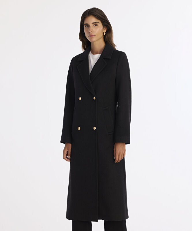 Regular Ceket Yaka Uzun Kol Palto