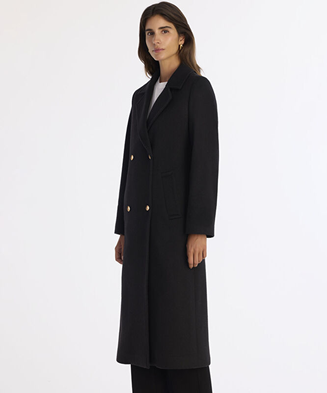 Regular Ceket Yaka Uzun Kol Palto