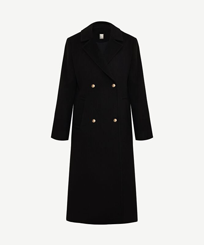 Regular Ceket Yaka Uzun Kol Palto