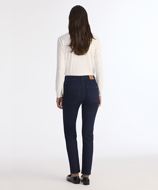 Düz Yüksek Bel Pantolon