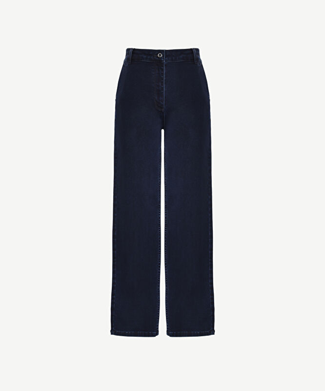 Düz Yüksek Bel Pantolon